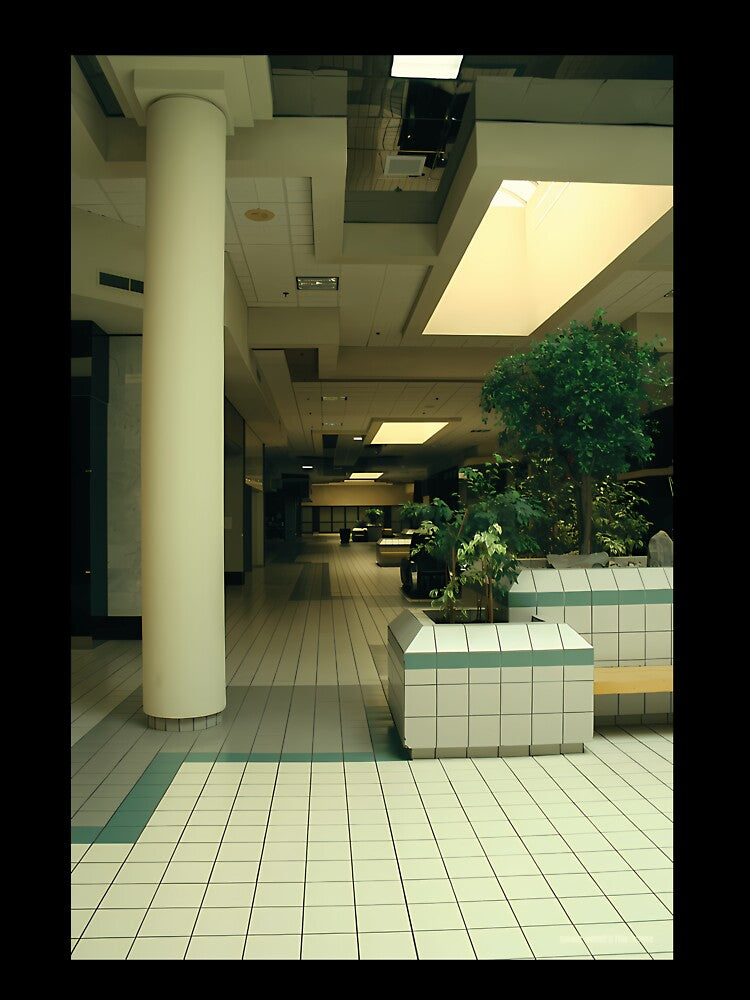 Abandoned Shopping Mall Liminal Space Art by icbgllgpl