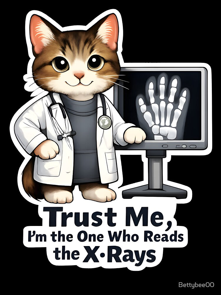 Trust Me, I Read the X-Rays – Funny Veterinary Radiology Design by Bettybee00