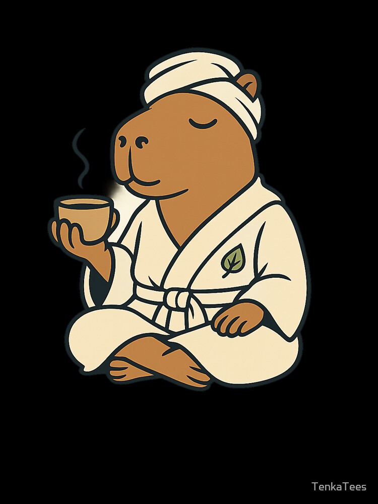 Capybara Monk – Retro RPG Animal Class by TenkaTees