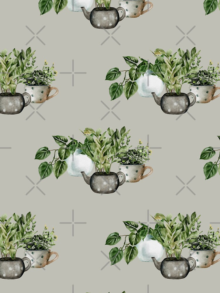 ZZ Plant Vine Plant  Houseplant Lover Nature Pattern by travellb