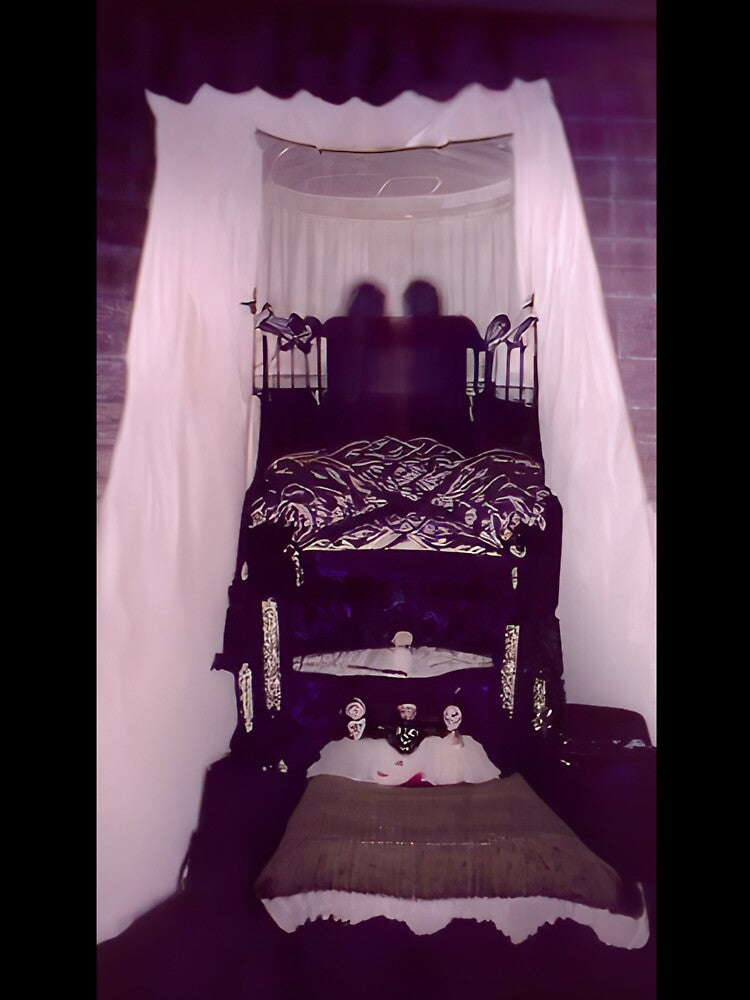 Standing in the shadows at the end of the bed by kiertwice