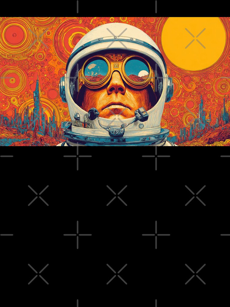 Space explorer in a colorful setting by anytka