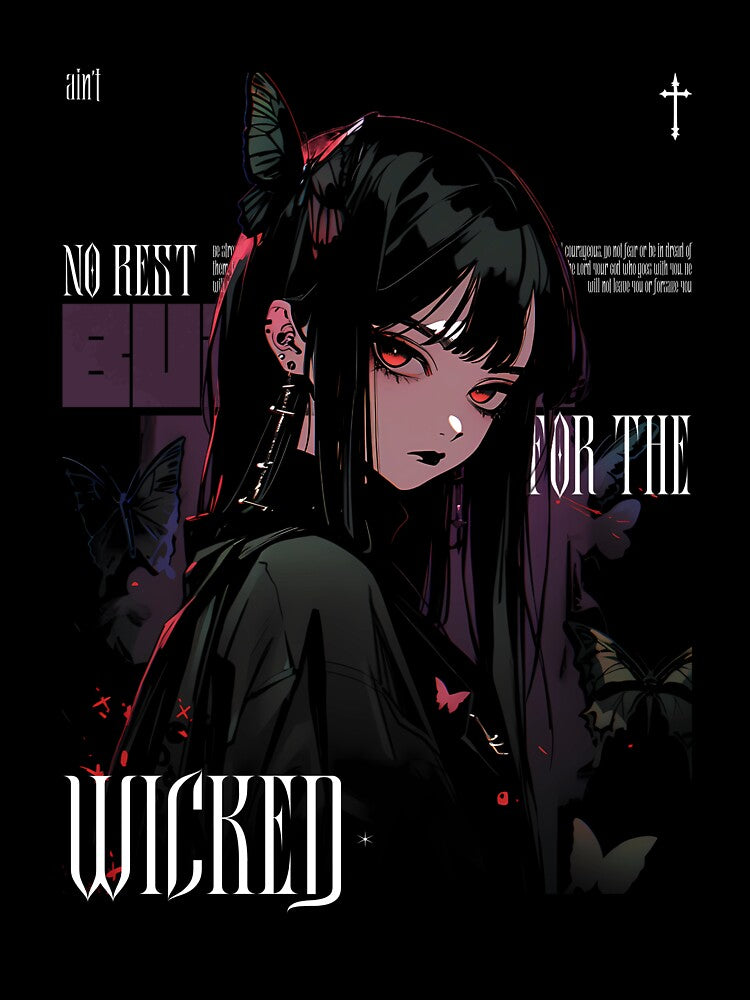 No Rest For The Wicked Anime Halloween Goth by CursedInk