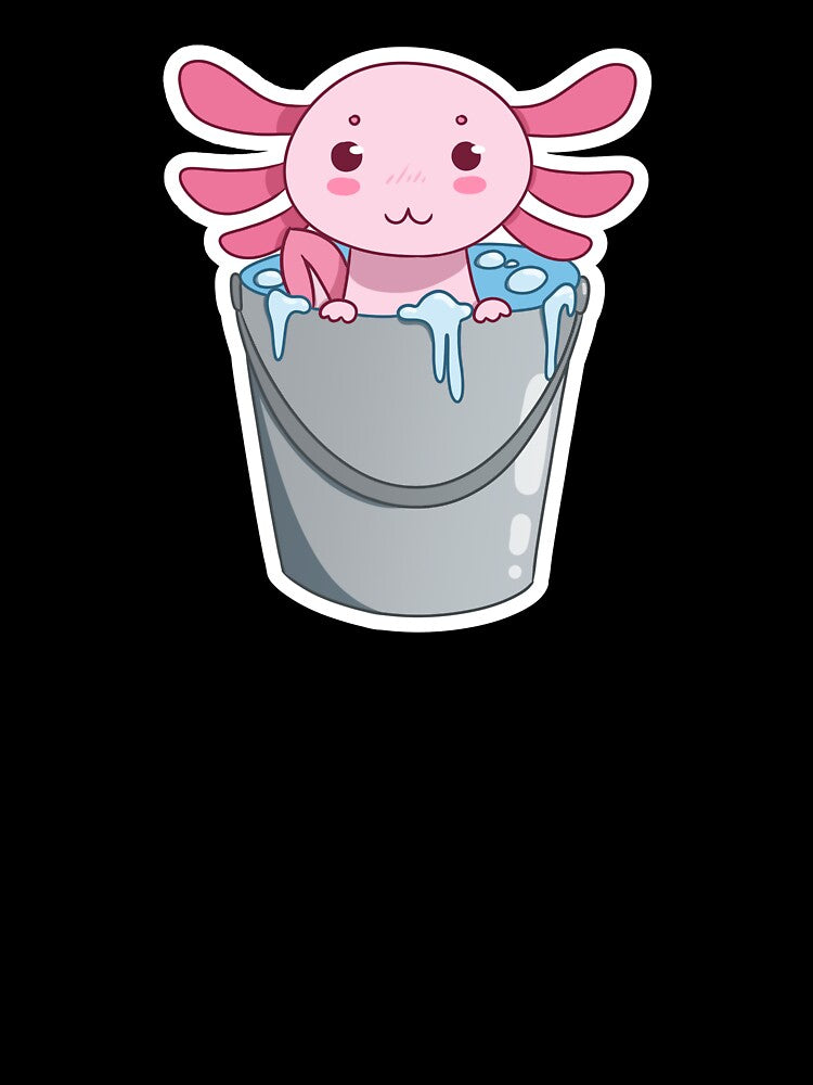 Bucket of axolotl by ActuallyItsLee