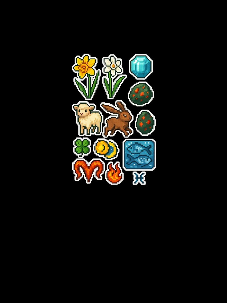 Retro Pixel March Stickers by BrushAndBreathe