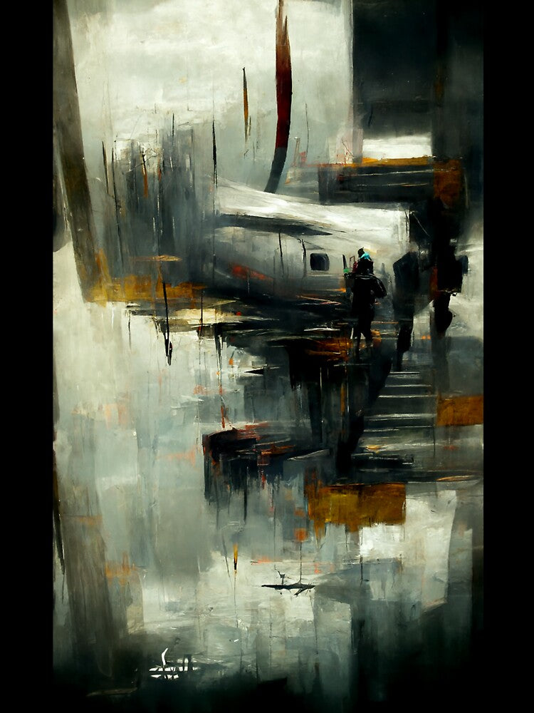 AI Art | Abstract Painting of Quiet Quitting #3 by aiart0711