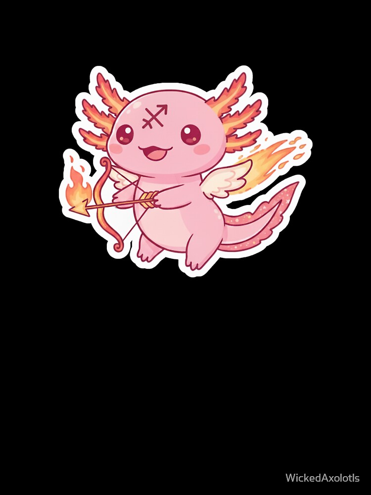 Sagittarius Axolotl by WickedAxolotls