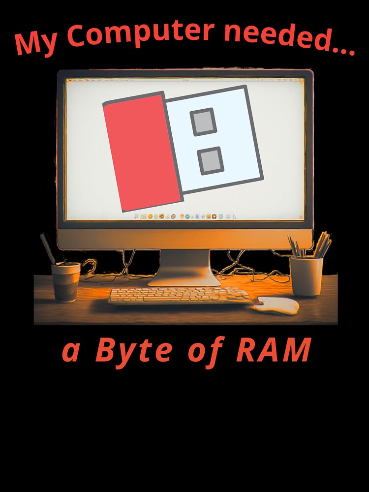 Computer needs a Byte, a funny computer gift, for the geek and computer lover by PiperParrot