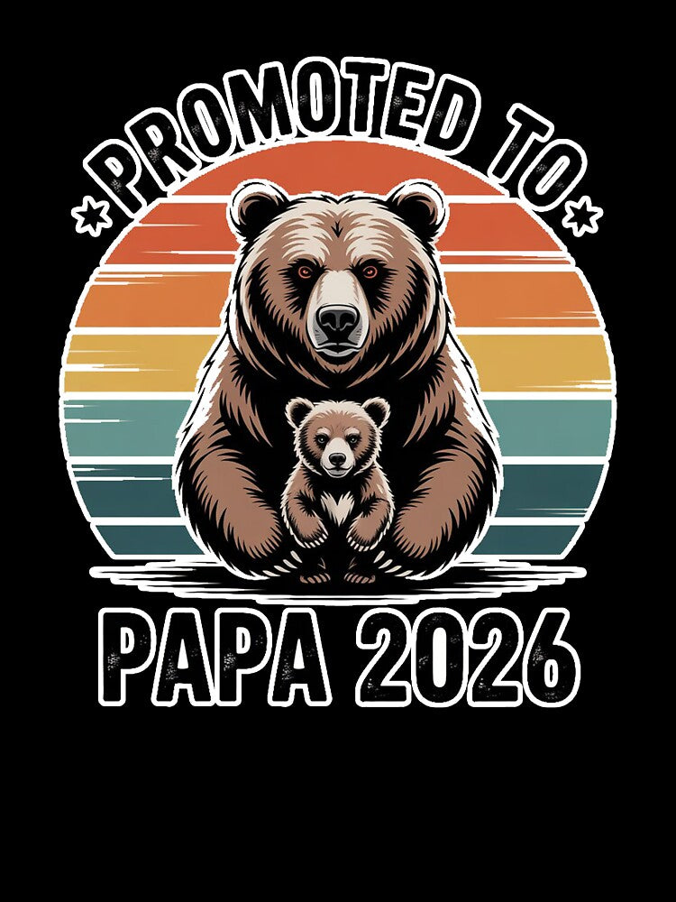 Promoted to Papa 2026 Cute New Dad Gift Idea by QuiteOrbit