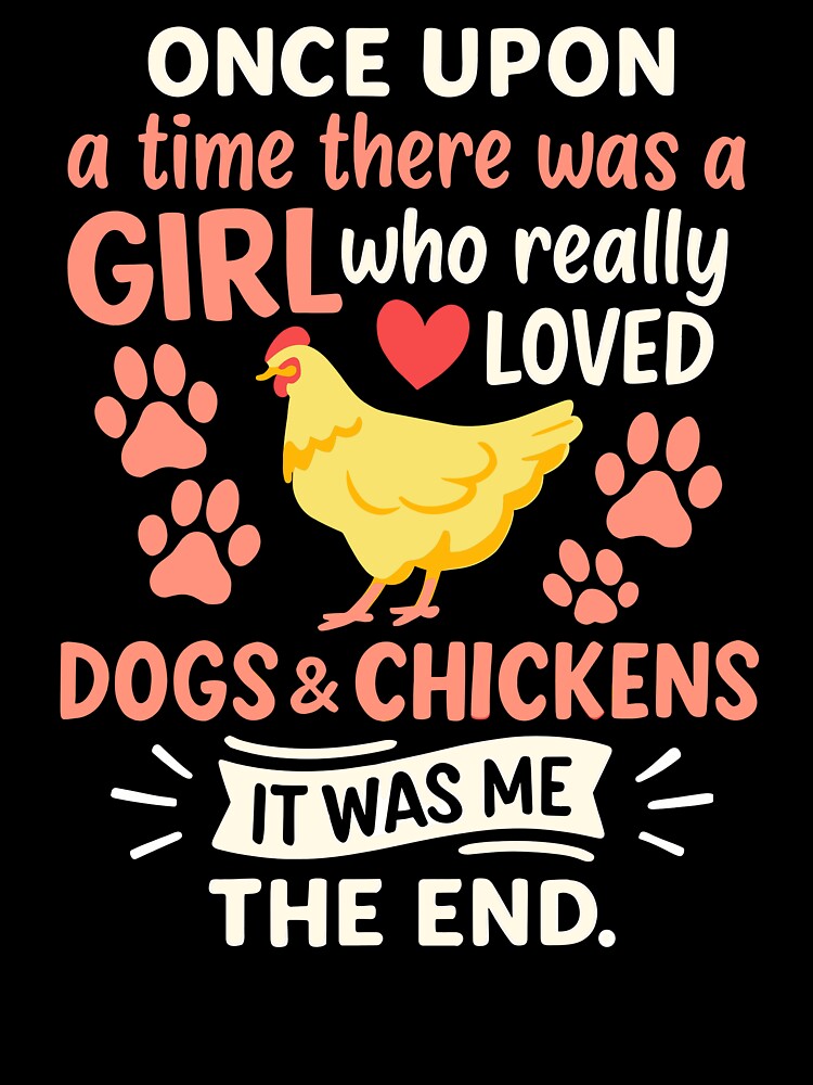Girl Who Loved Funny Dogs And Chickens Lover Farmer by Bovtique