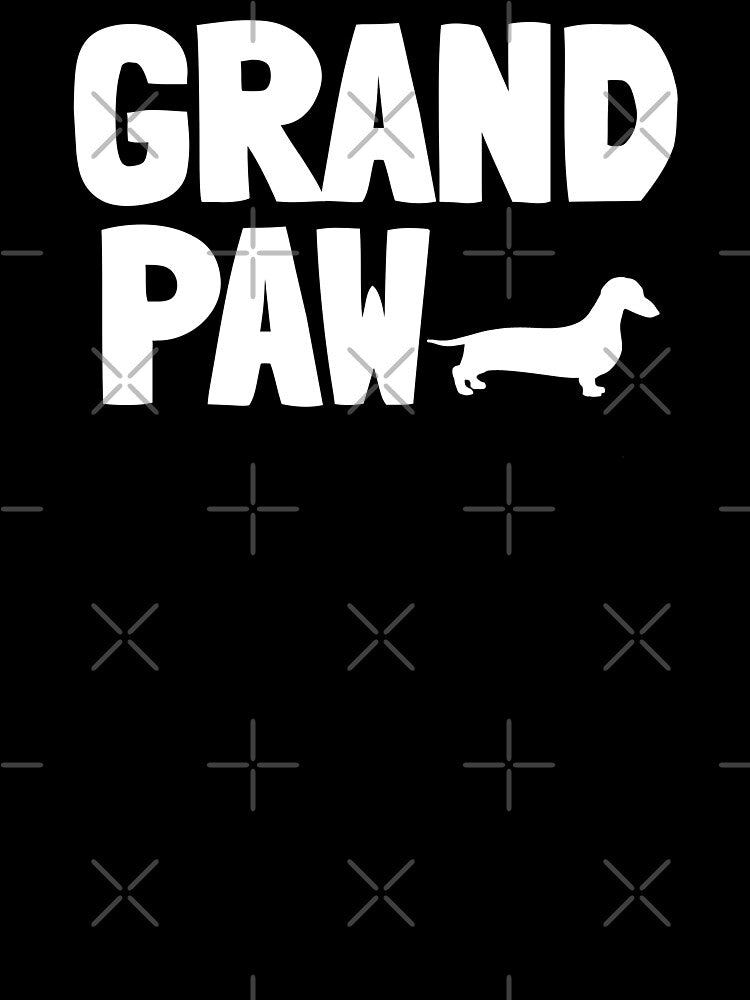 Grand Paw Funny Dachshund Grandpa Dad Dog Gift by Guarddogdrive