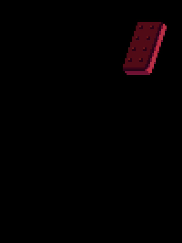 Pixel Strawberry Ice Cream Sandwich - pixel food art by LittleFoodShop