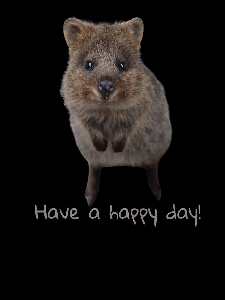 Smiling Quokka – Cute Australian Animal Illustration by doniaabraham