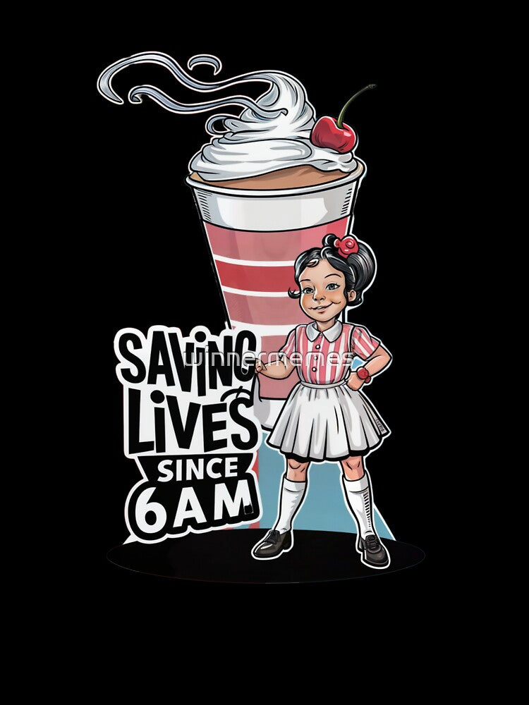 Saving Lives Since 6am Coffee Barista,  For  barista,for a waiter, for a coffee shop by winnermemes