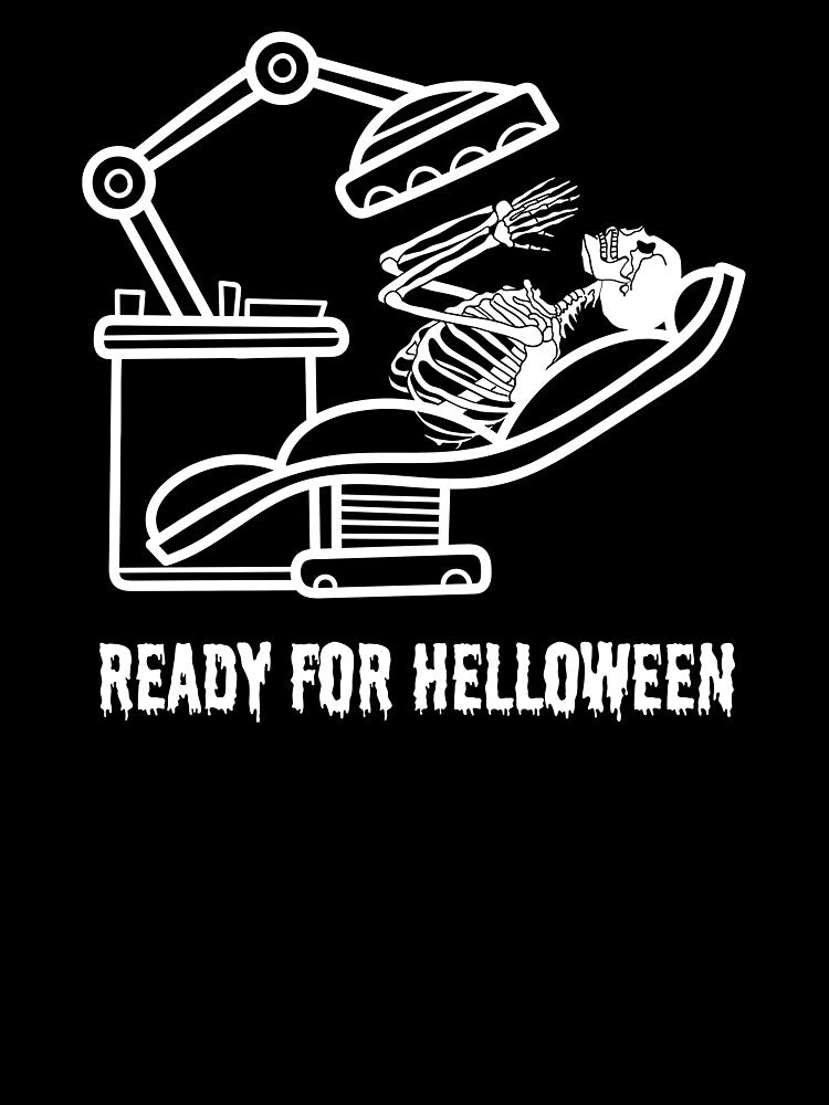 Ready for Helloween funny skeleton  dentist by PatiCreate