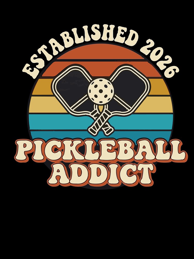 Retro Vintage Pickleball Addict - Established 2026 Sport by vlahstudio