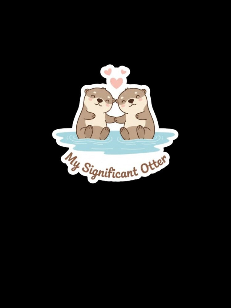 Cute Otter Couple: Significant Otter by LaElee