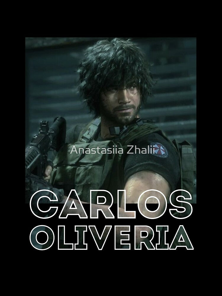 Carlos Oliveria creative poster design by Anastasiia Zhalii
