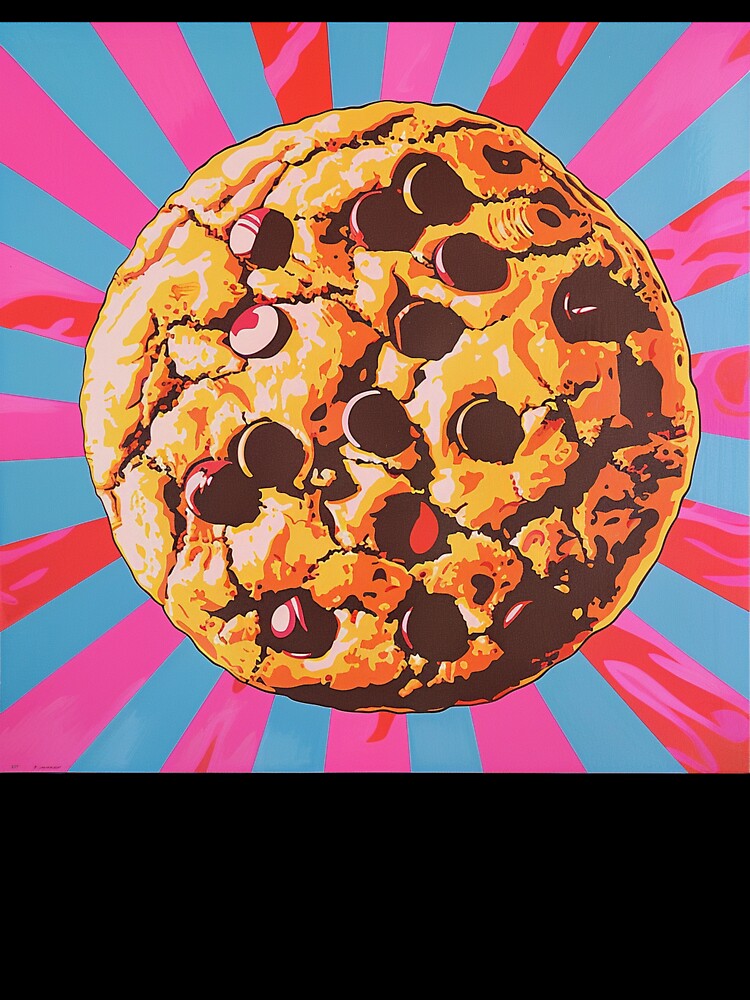 Chocolate Chip Cookie Pop Art 5 by AstroRisq