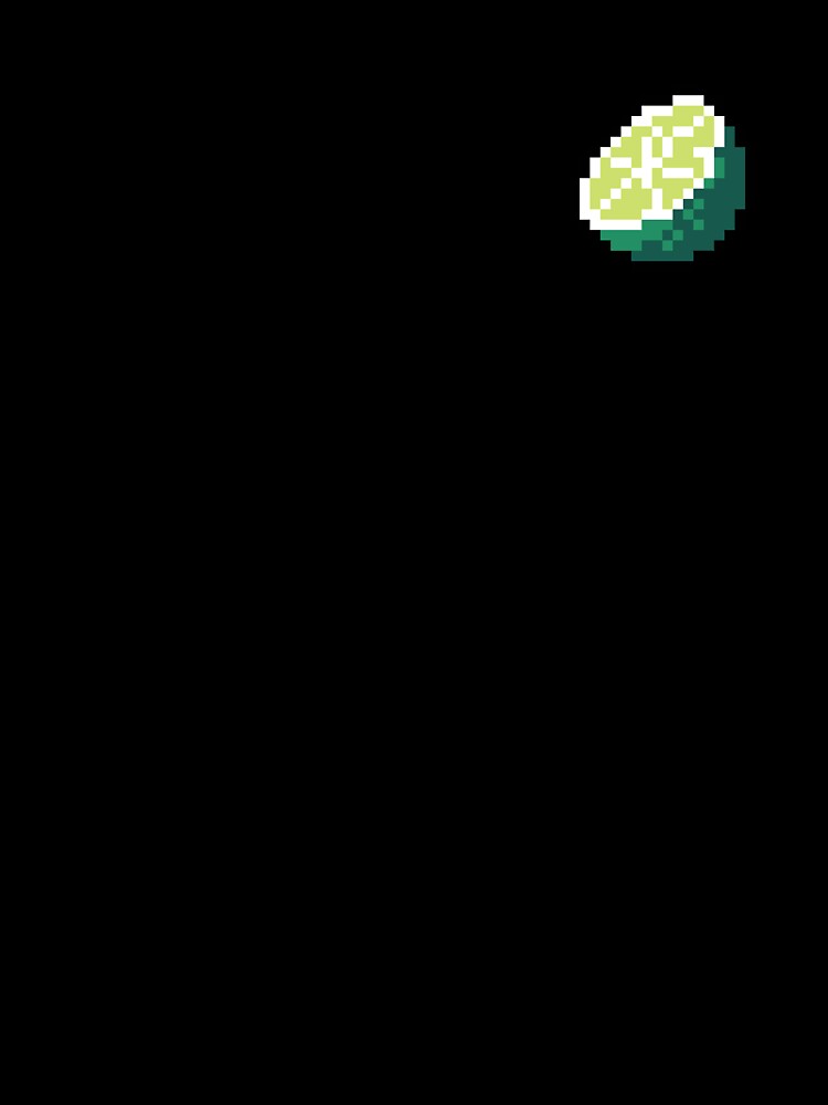 Pixel Lime Slice - pixel food art by LittleFoodShop