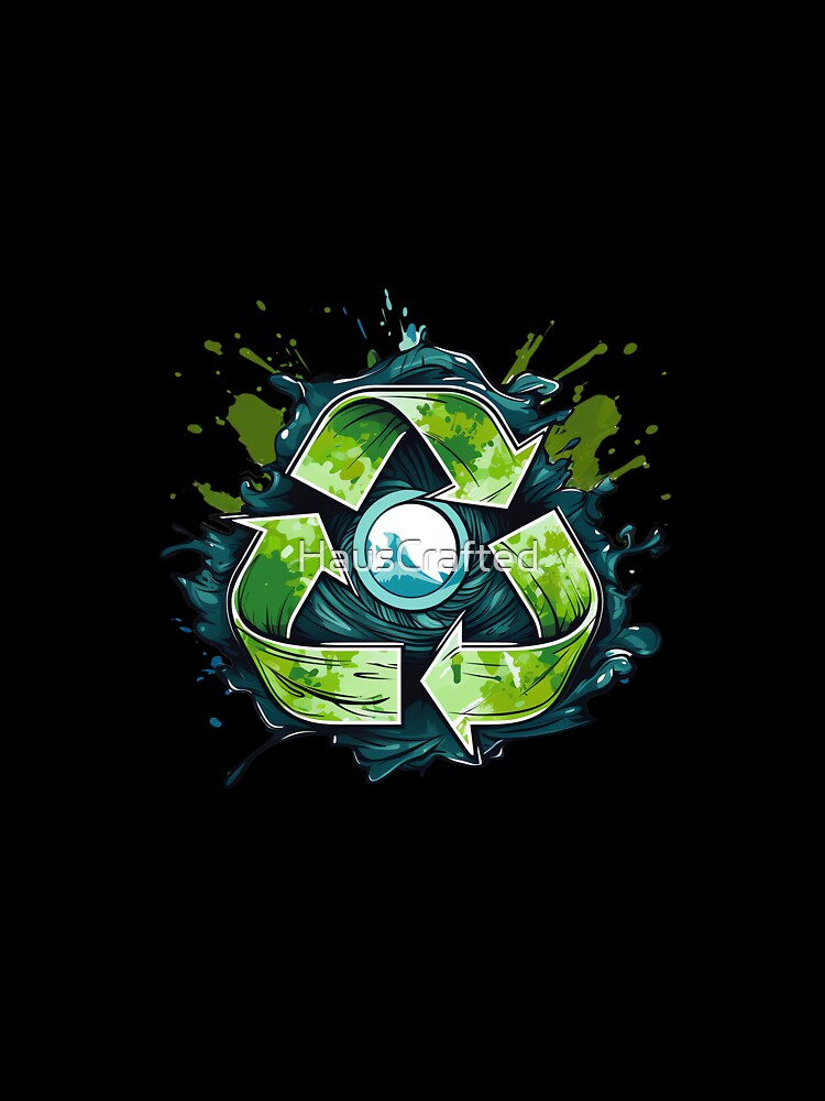 Recycling Symbol: Save The Oceans! by HausCrafted
