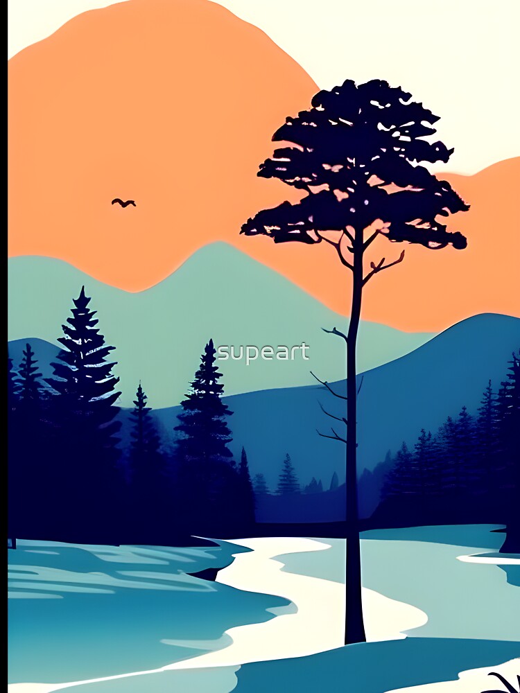 Add a Touch of Beauty and Tranquility to Your Space with Our Wide Range of Gorgeous Outdoor Tree View Prints by supeart