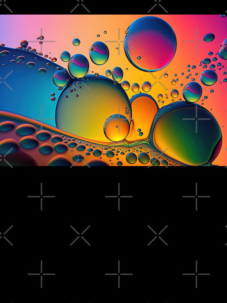 Wallpaper background with circles in the rainbow-colored background by anytka