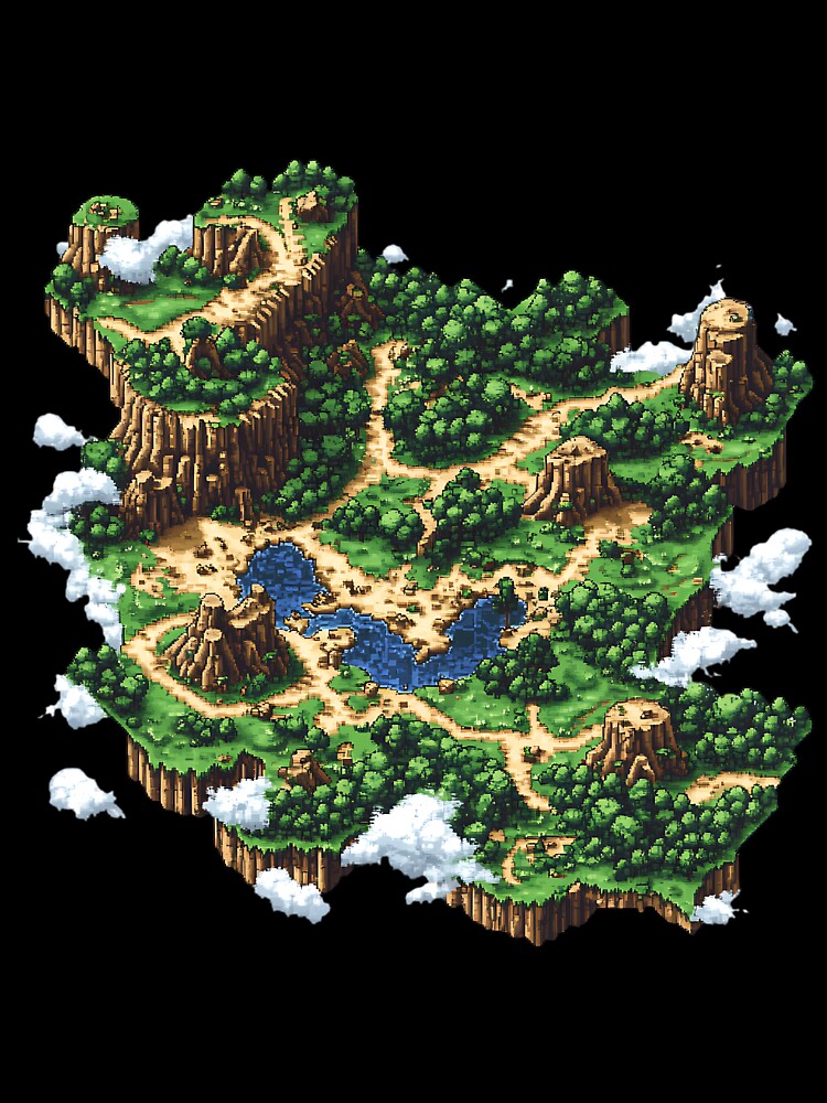 Pixel Art: Pixelated Map by bapupa