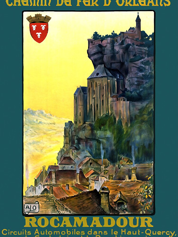 Vintage Travel Poster France Rocamadour by AlejandreEd