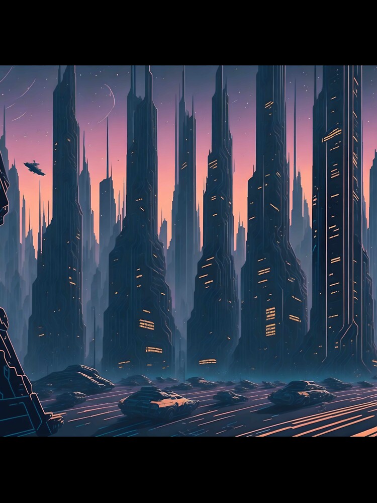 Timeless Futurism: Retro-themed Poster Art Print by MindWave THC