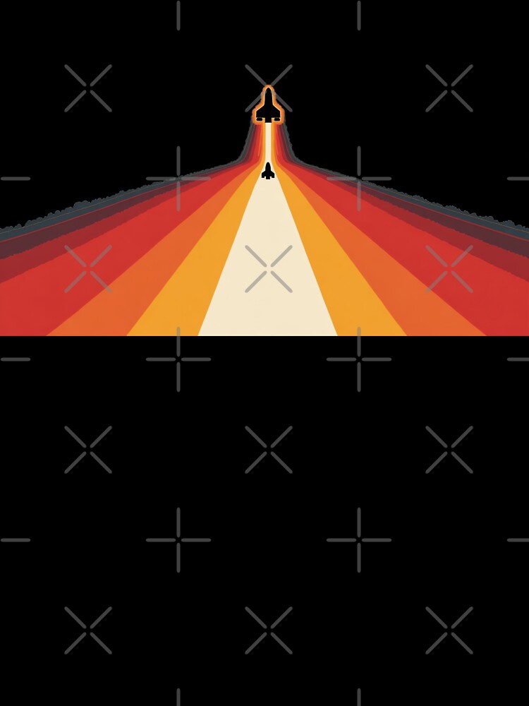 Rocket launch in vibrant colors by anytka