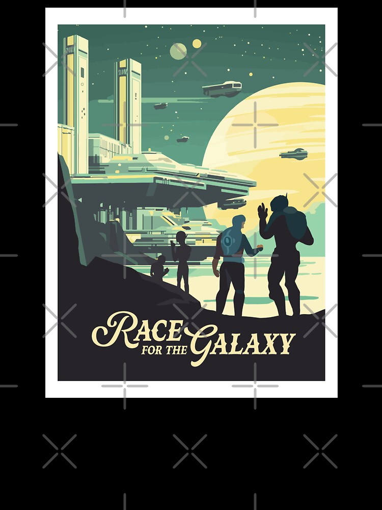 RACE for the GALAXY - Inspired Poster / Retro Board Game Poster / Wall Art Print / Fantasy, Board Game, RPG, DnD / Home Decor Gift Idea by RoleplayRealm