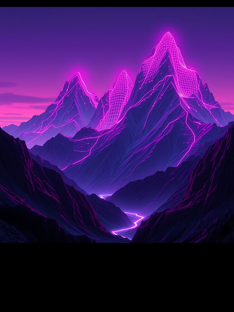 Neon Landscape by AlienButterfly