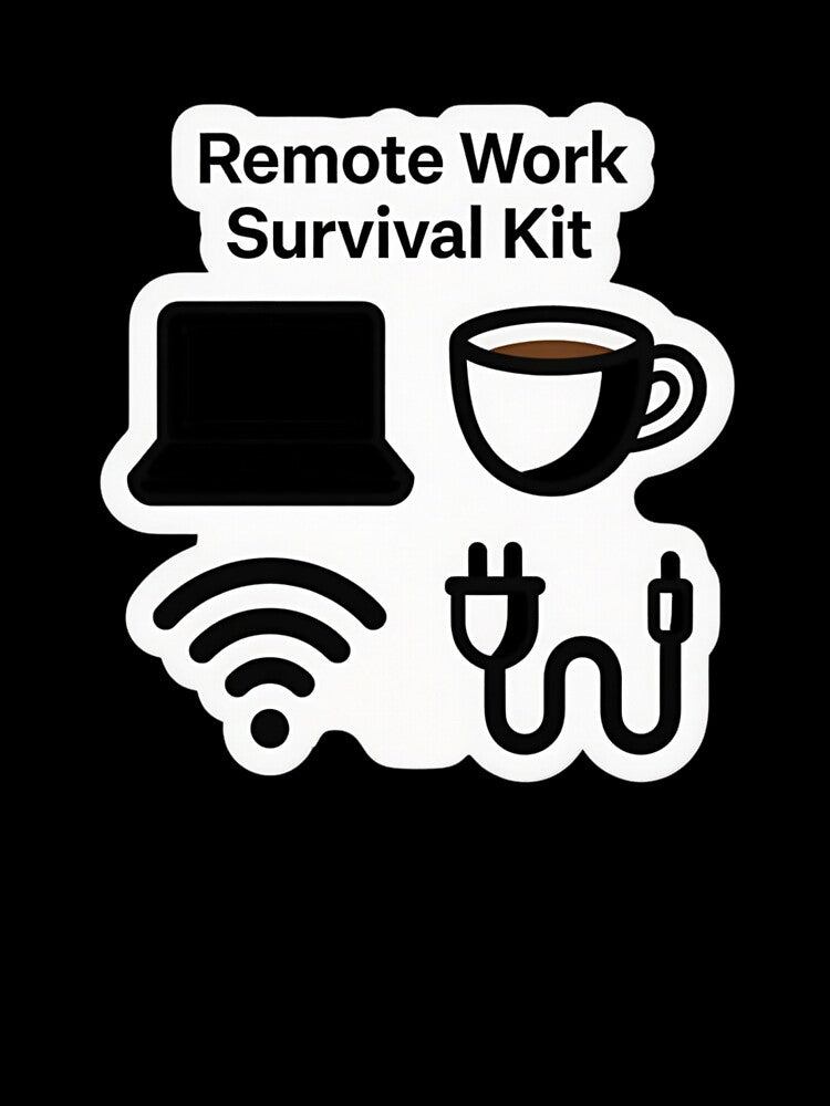 Remote Work Survival Kit Funny Work From Home Essentials by ZYNORAworld