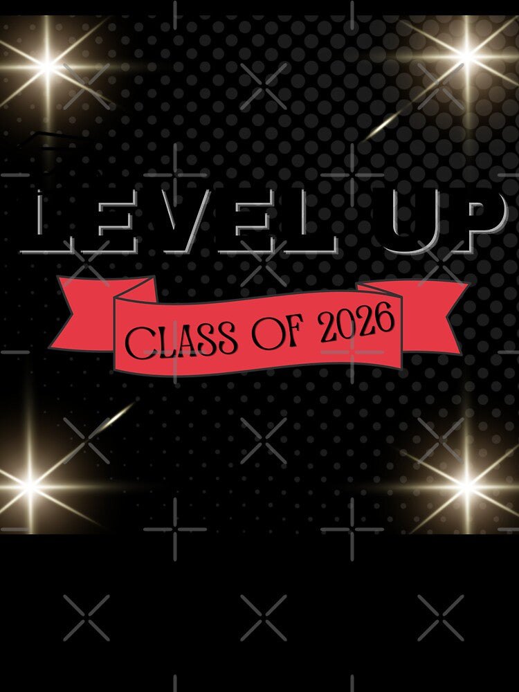 Level Up Graduation Sticker — Retro Bold Funny Grad Gift Class of 2026 by Artsy BE