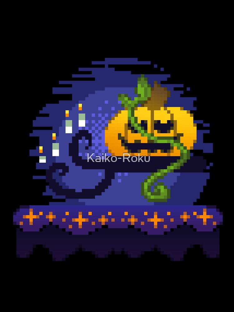 Pixel Art - Candle Pumpkin by Kaiko-Roku