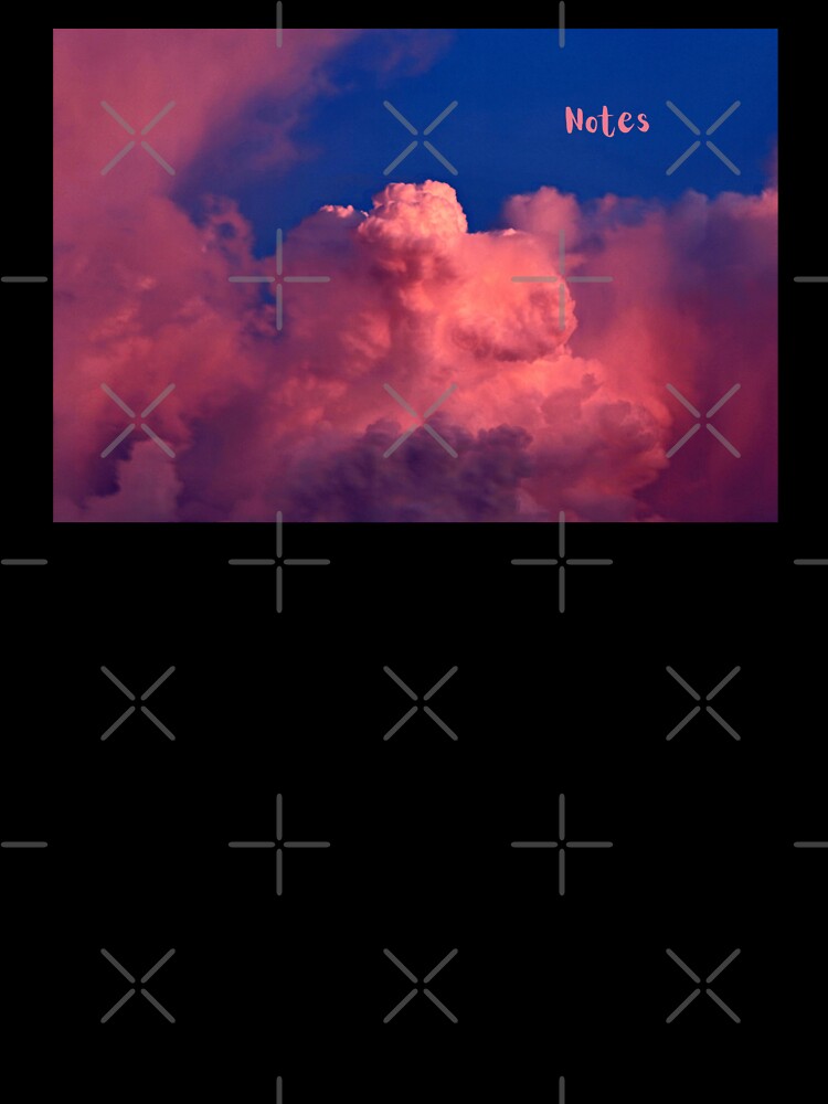 Notes - Lined Notebook - Pink Clouds Cover by R-reflections