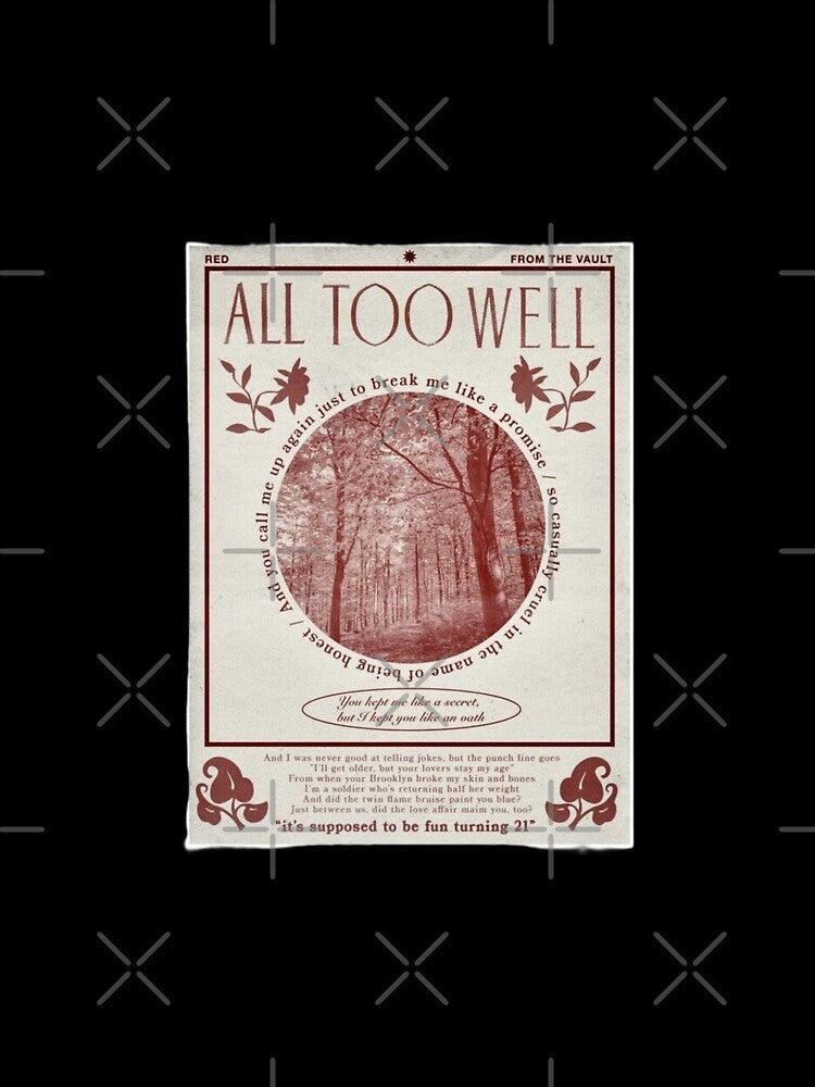 all too well vintage poster by therealannie
