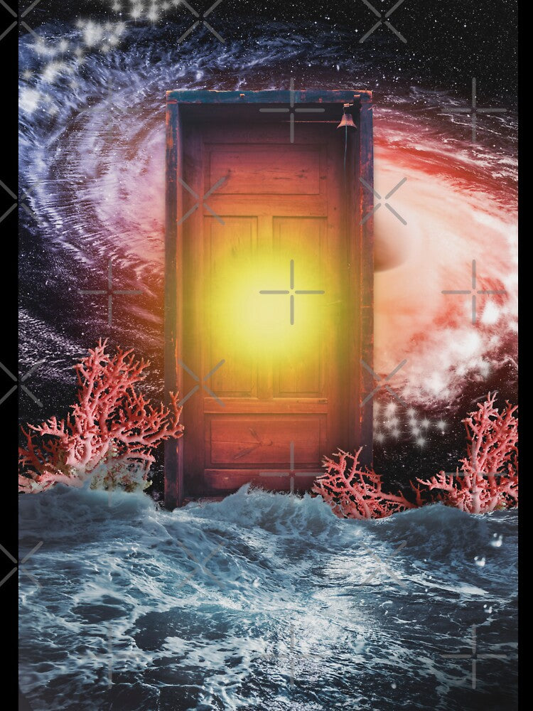 Cosmic Portal on the Ocean | Surreal Mystical Collage Art by GlauciaSouEu