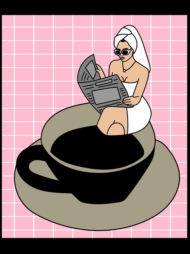 Coffee Cup Bathing Drinking Crazy by flofin