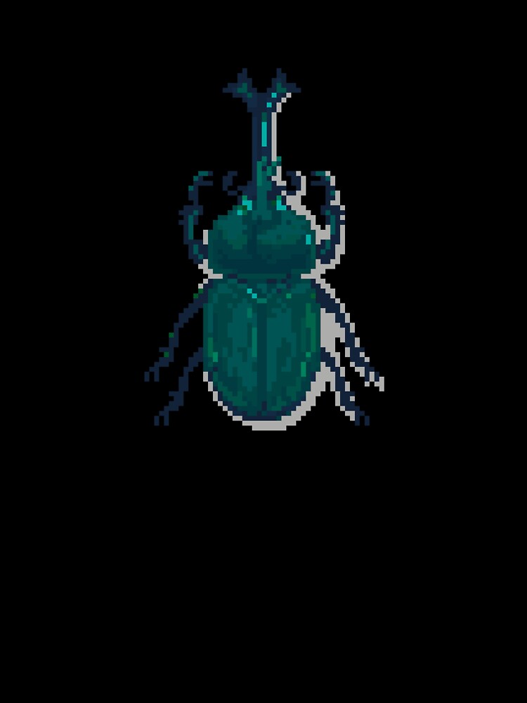 Pixel art beetle nº 49 by Kanistamps
