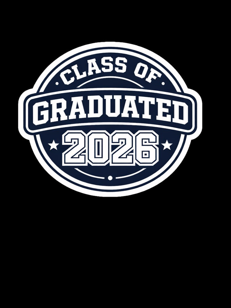 Class of 2026 Graduation Badge – Varsity Style Graduated Design by Purdiole-art