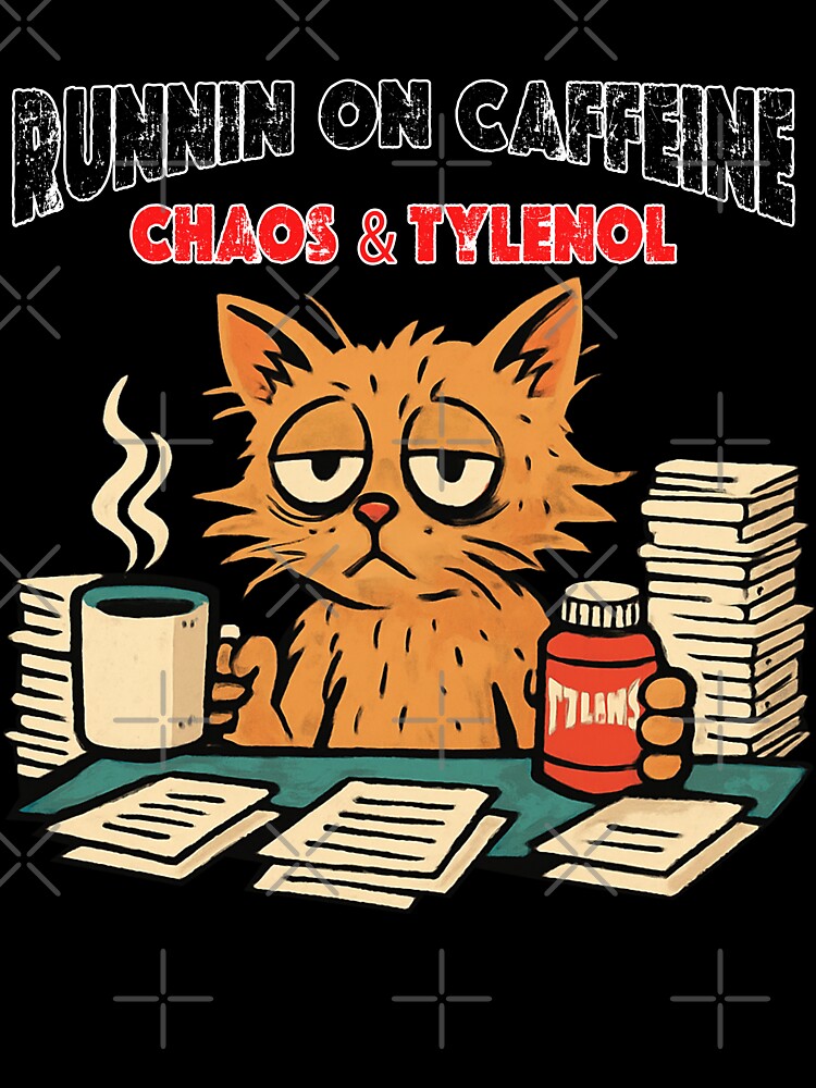 Running on caffeine chaos and Tylenol - Tylenol humor by Youngkev-arts