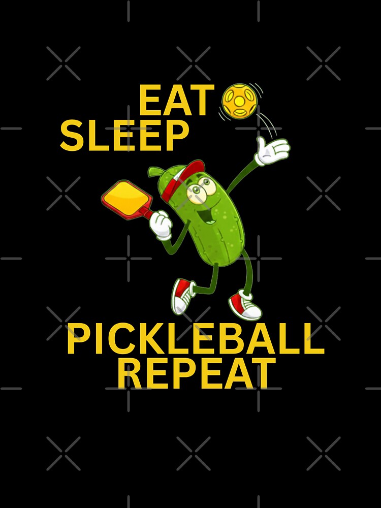 Eat Sleep Pickleball Repeat Funny Pickleball Lover Gift by YAKOUT-STUDIO