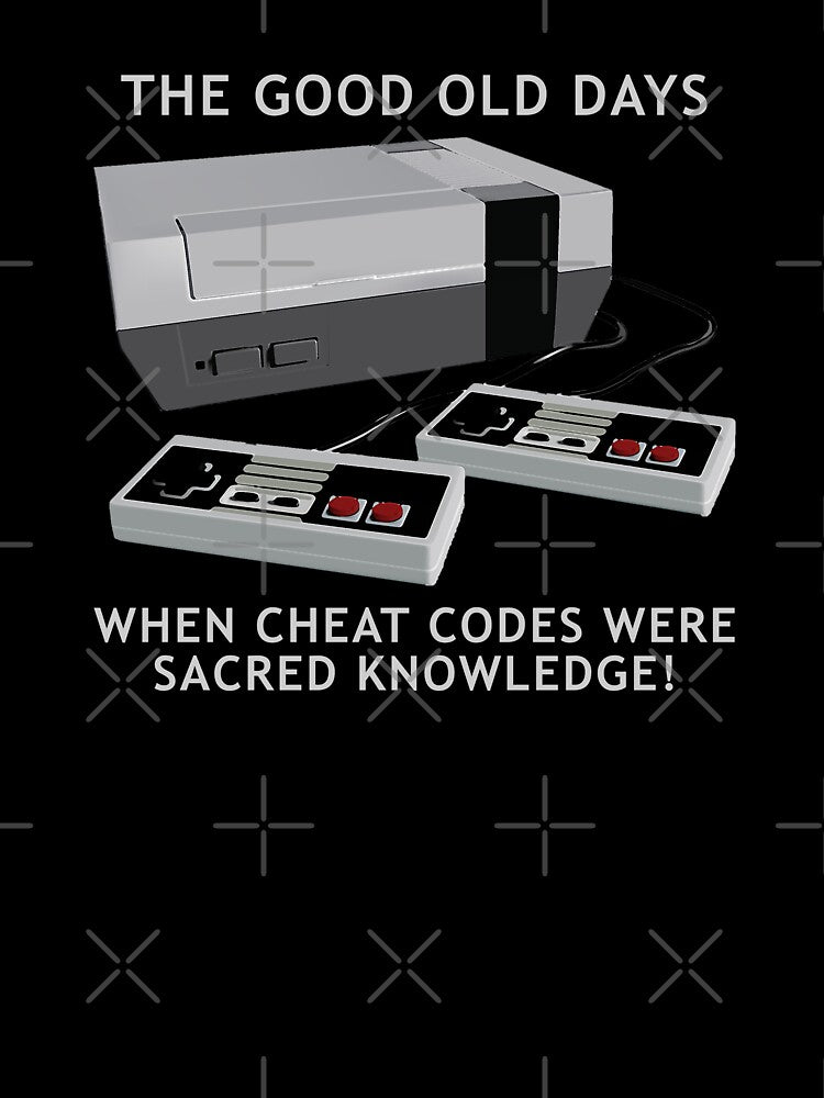 Retro gaming "The Good Old Days When Cheat Codes Were Sacred Knowledge!" by JDMTees