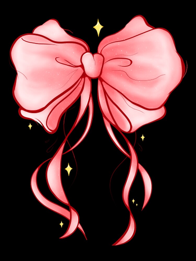 Kawaii Baby Red Bow Sticker Cute Aesthetic by MissLucyArt
