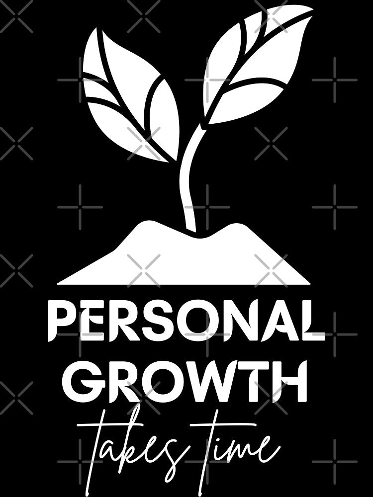 Personal Growth takes time Motivation Quotes for Plant lovers Sprout by AlinaOz