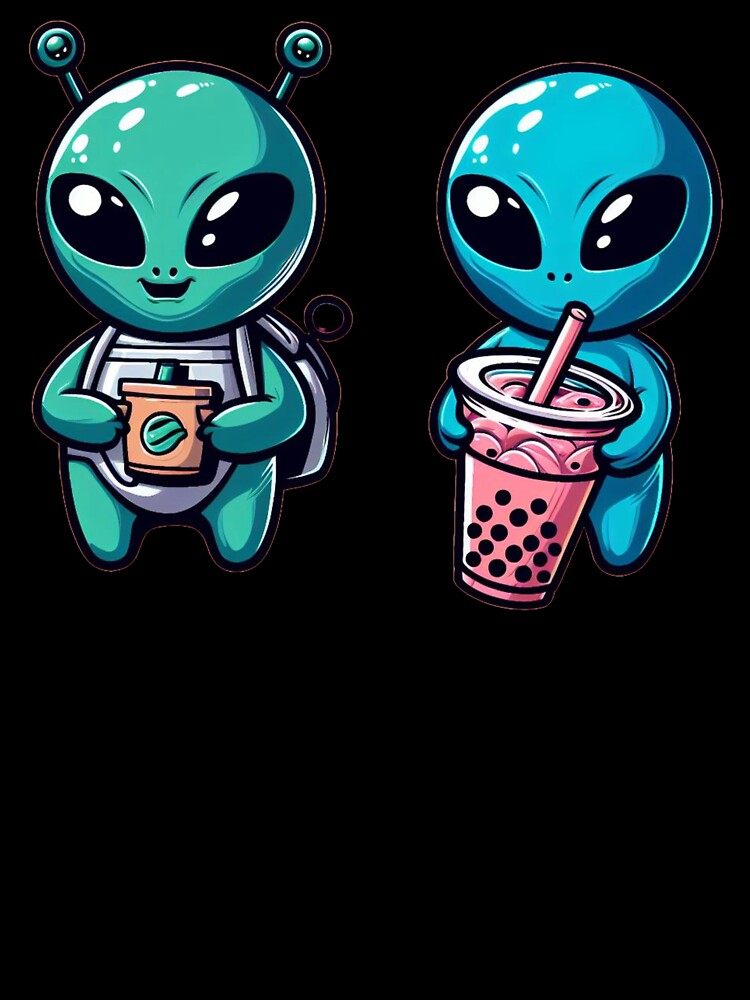 Bubble Tea lover Alien by kewttiestore