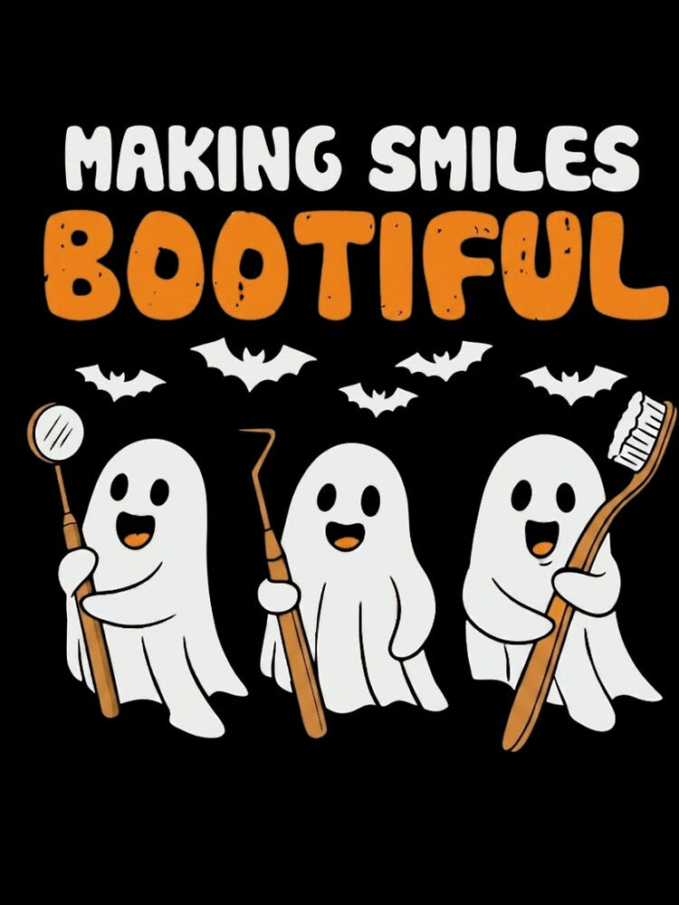 Making Smiles Bootiful Funny Halloween Dentist Dental Ghost by haitrieuic96