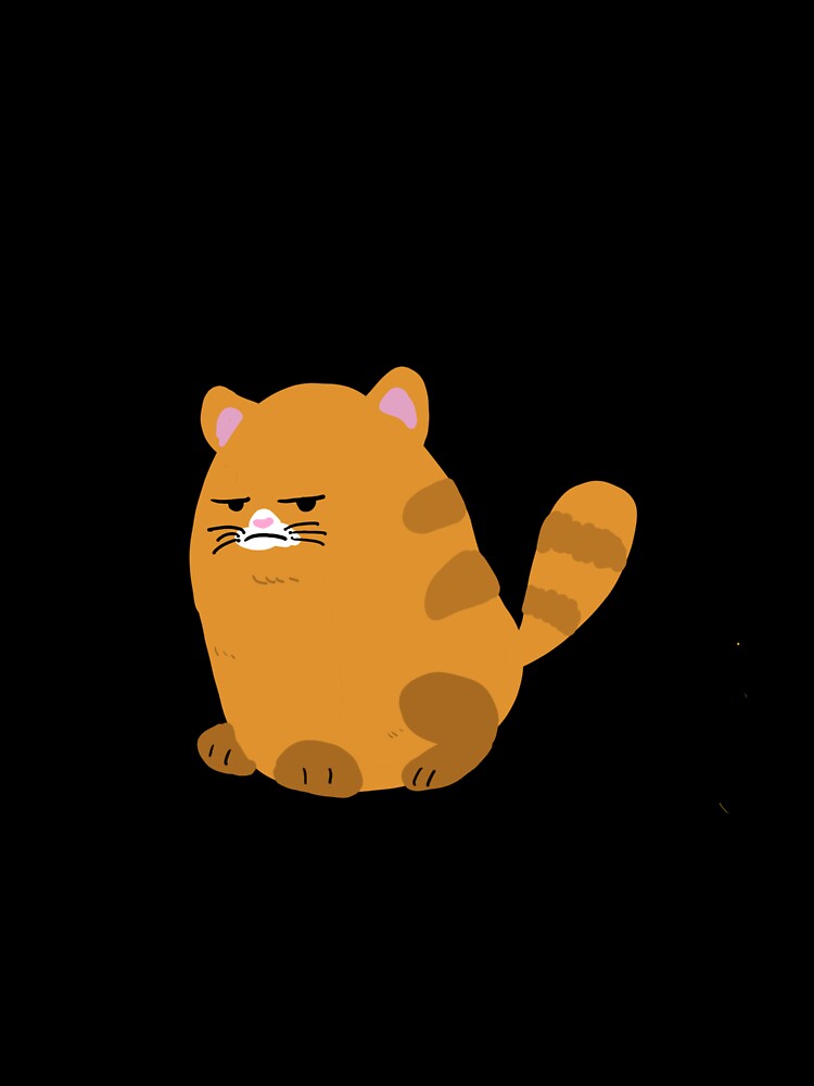 Unhappy cat T-shirt by Monaspoon